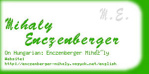 mihaly enczenberger business card